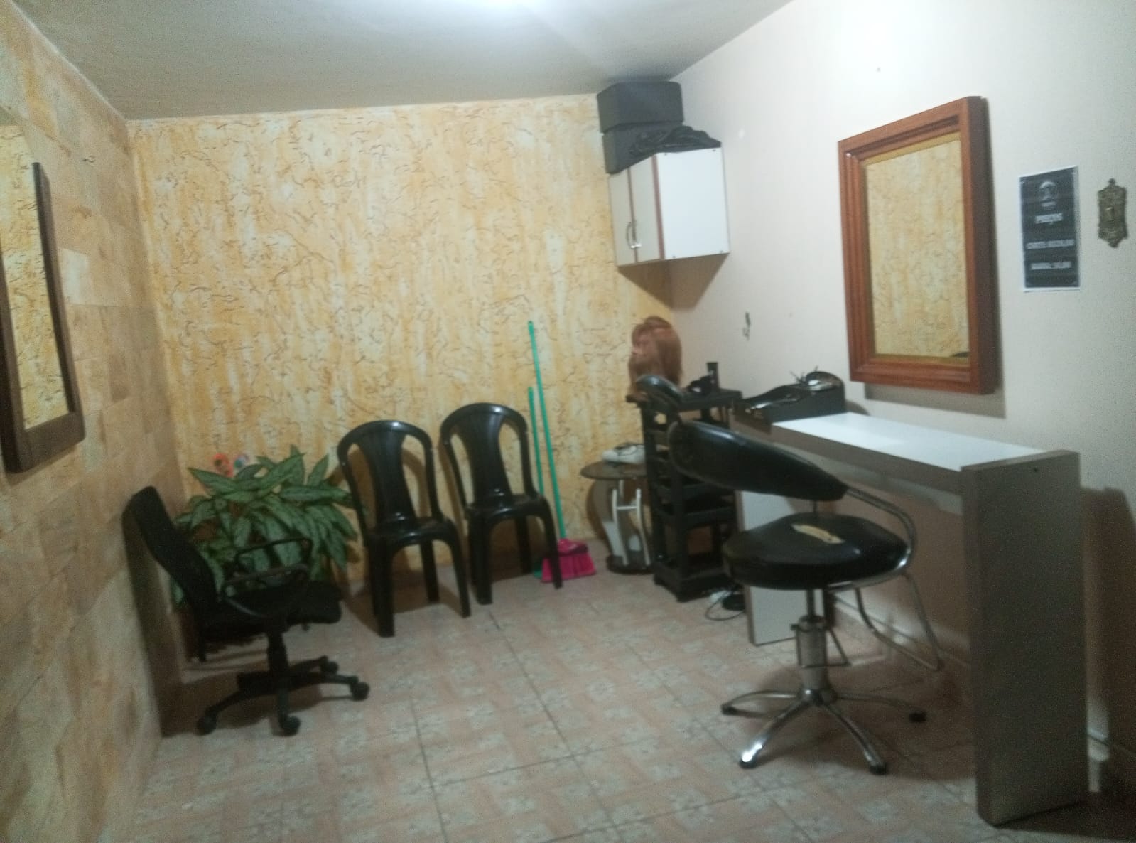 Interior de Calvu´s Barbearia