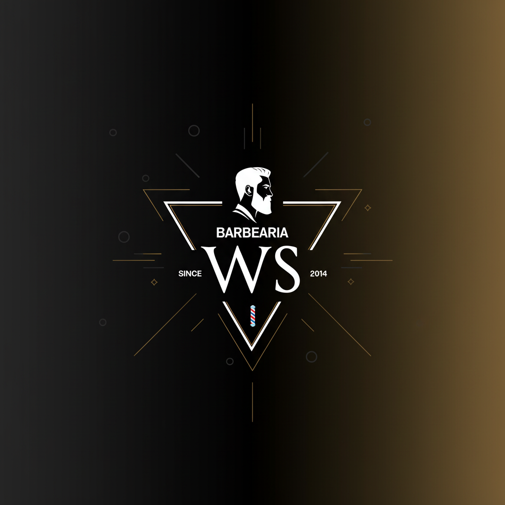 Logotipo de WS BARBEARIA